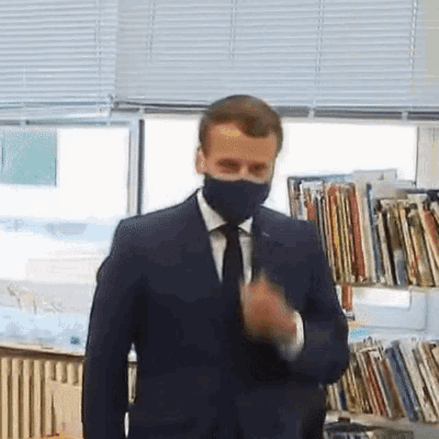 Macron Mask GIF - Macron Mask Facemask - Discover & Share GIFs